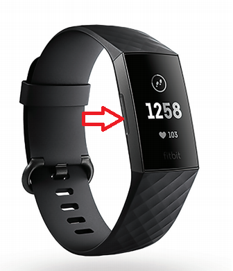 how do you turn the fitbit charge 3 on