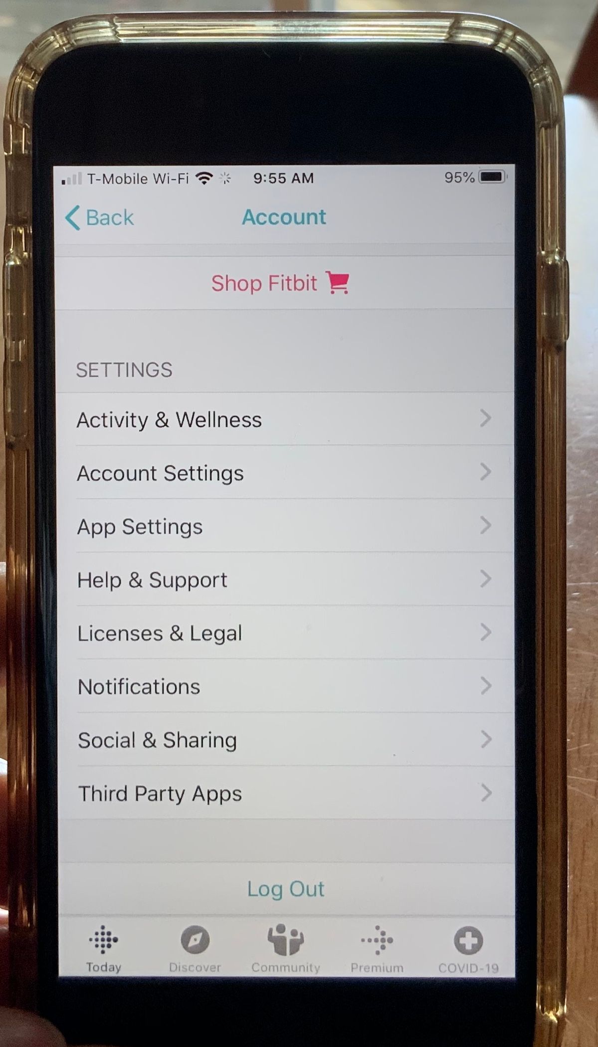 how to get to settings on fitbit versa