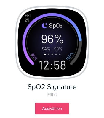 Anzeige Fitbit App