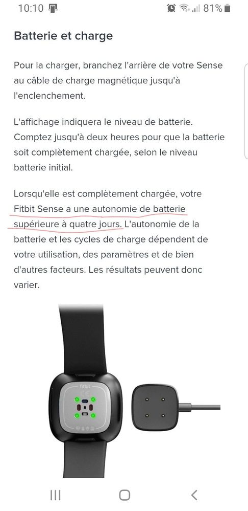 Sense battery life - Fitbit Community