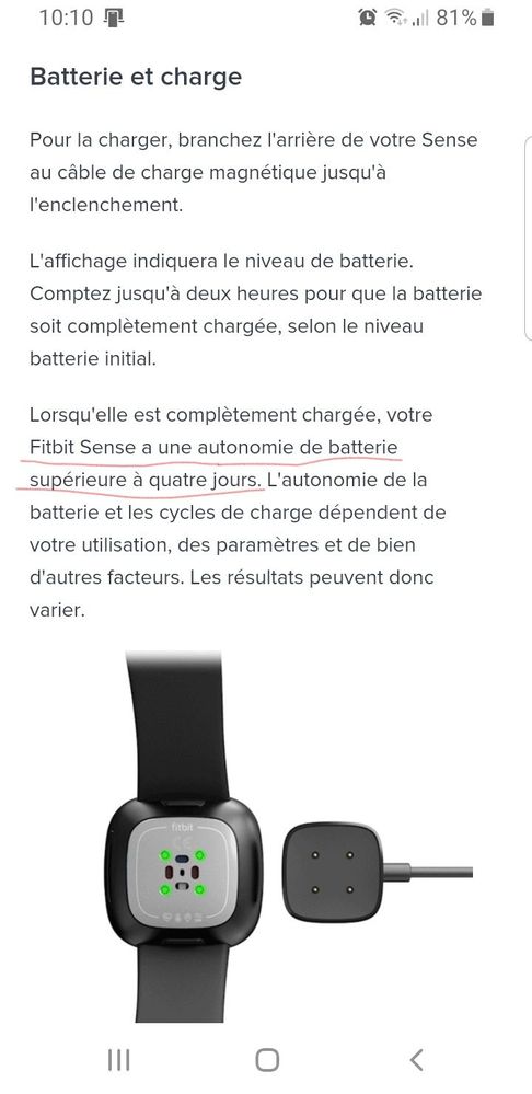 fitbit sense battery