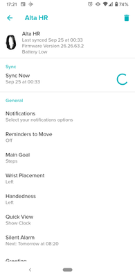 Perpetually syncing