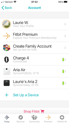 create fitbit family account
