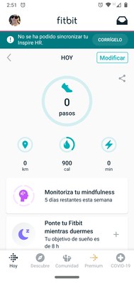me aparece que hay un error al momento de sincronizar