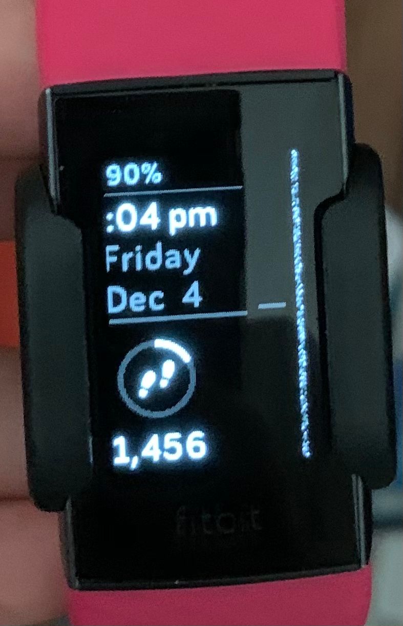 Fitbit charge discount 3 display problems