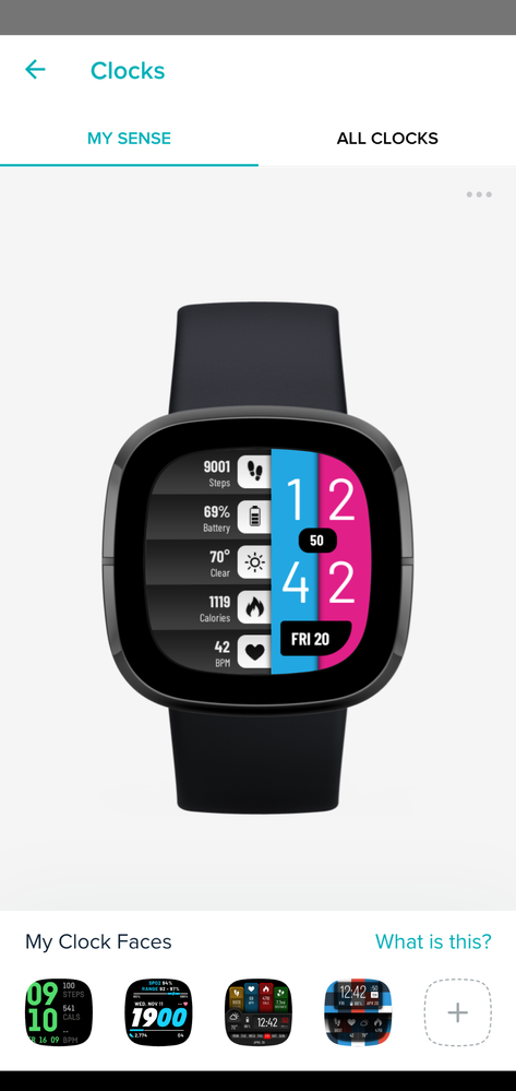 Fitbit sense clock discount faces