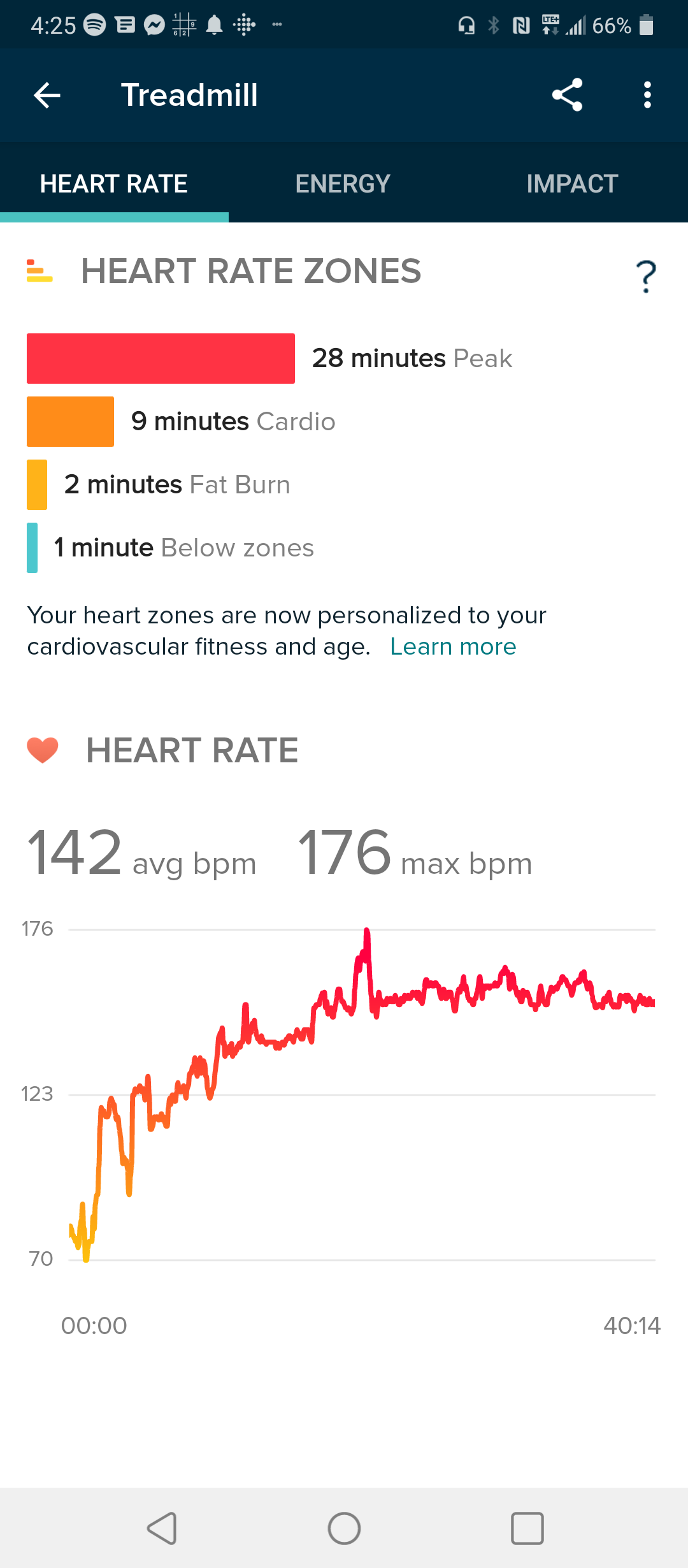 peak on fitbit