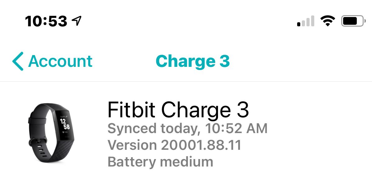 Battery life of fitbit charge online 3