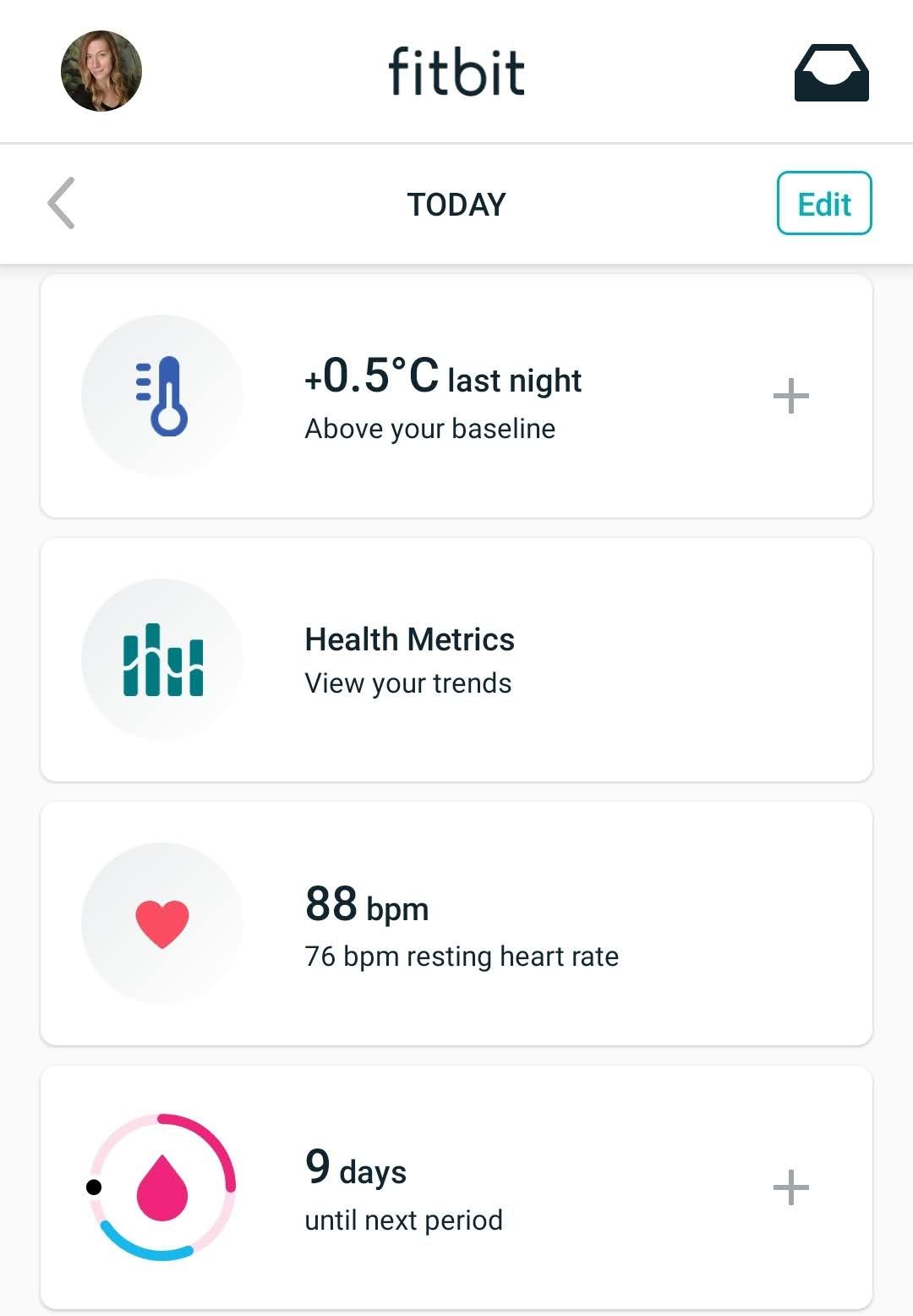 fitbit period tracker wrong