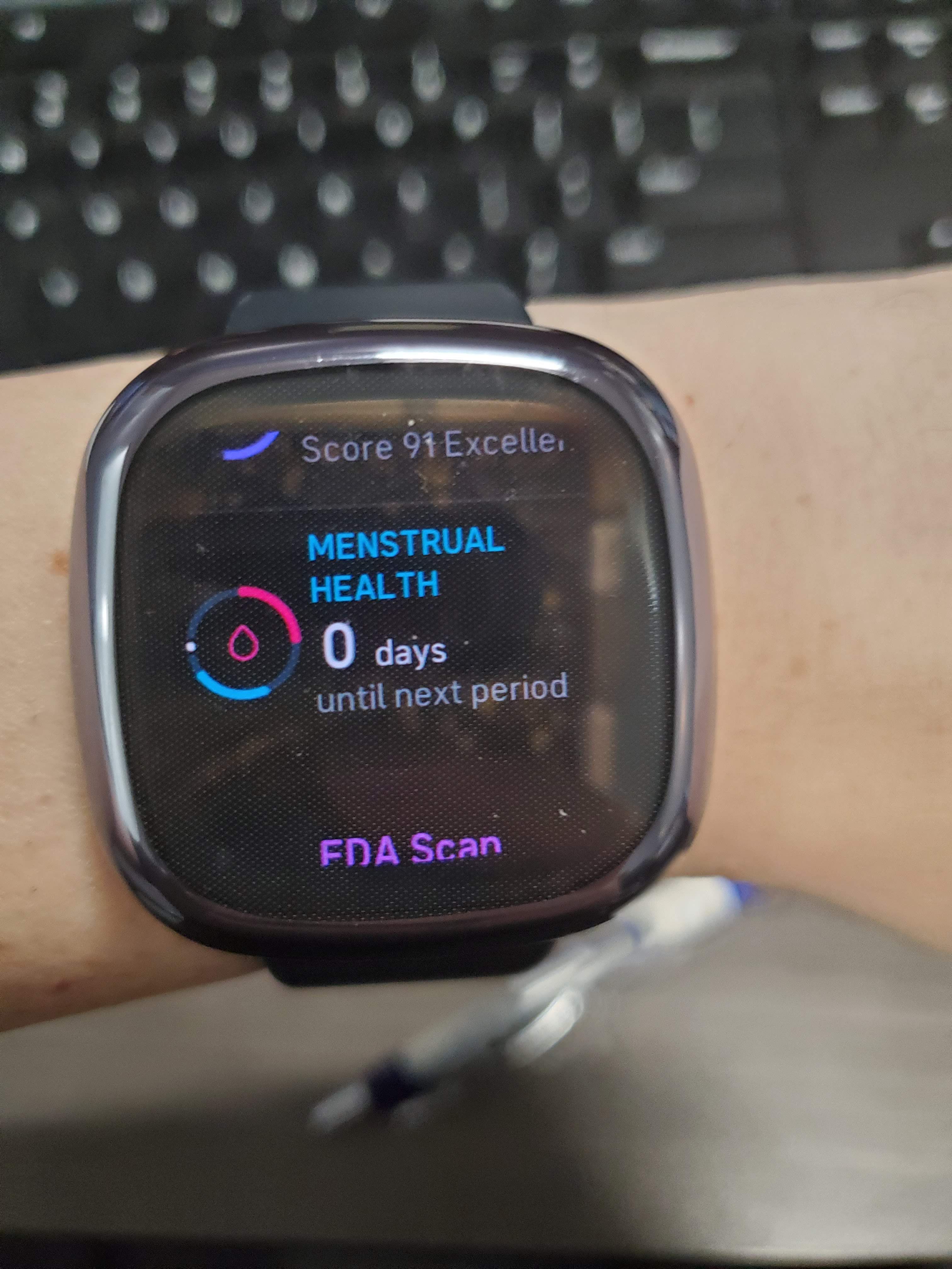 Menstrual Health widget data doesn't match with ap... Fitbit Community