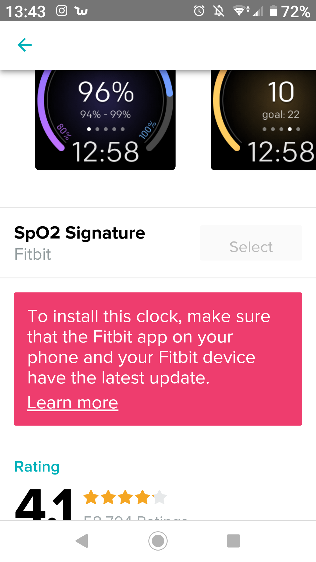 Fitbit sp02 clock discount face