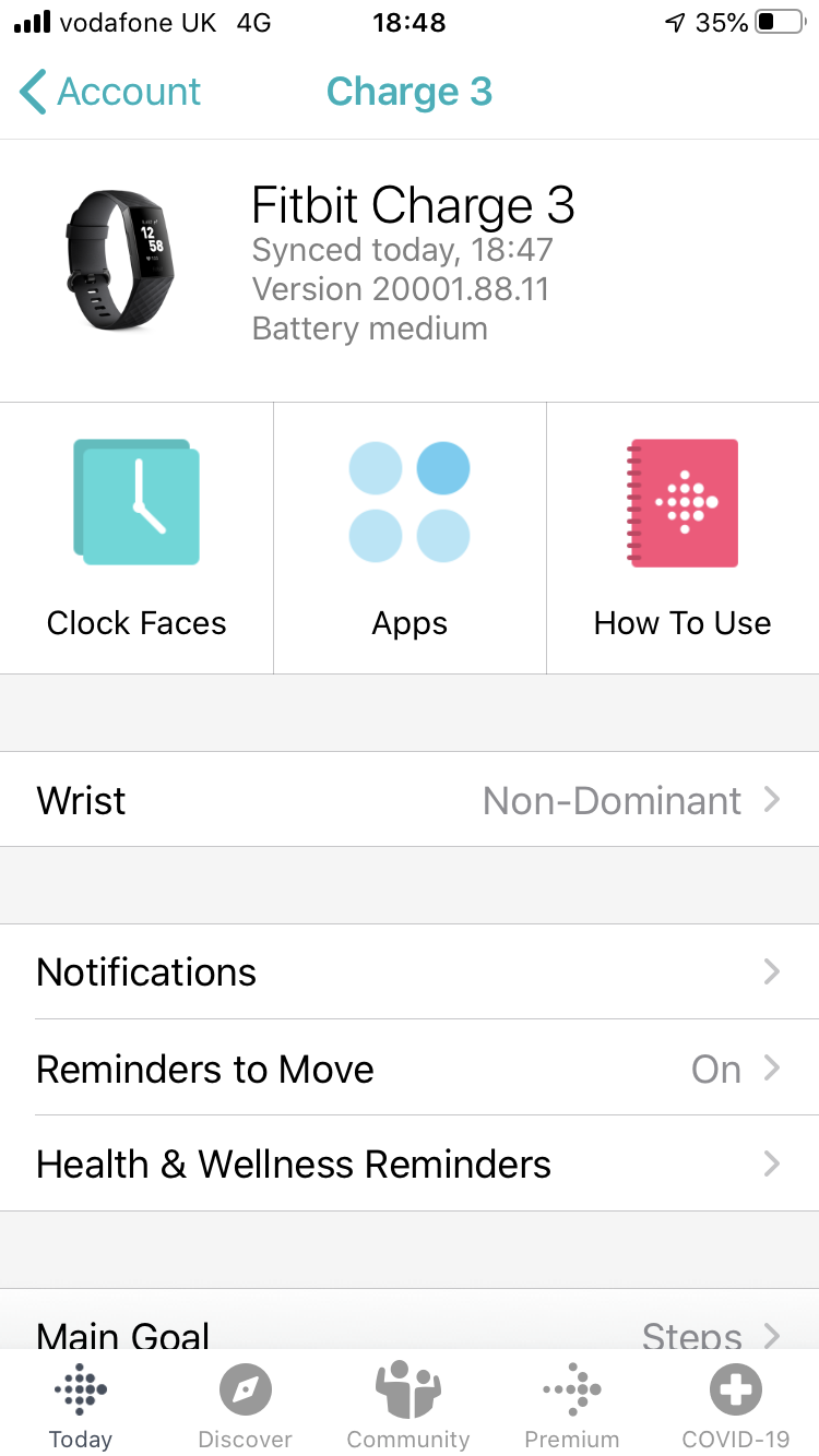 how to turn off fitbit 3