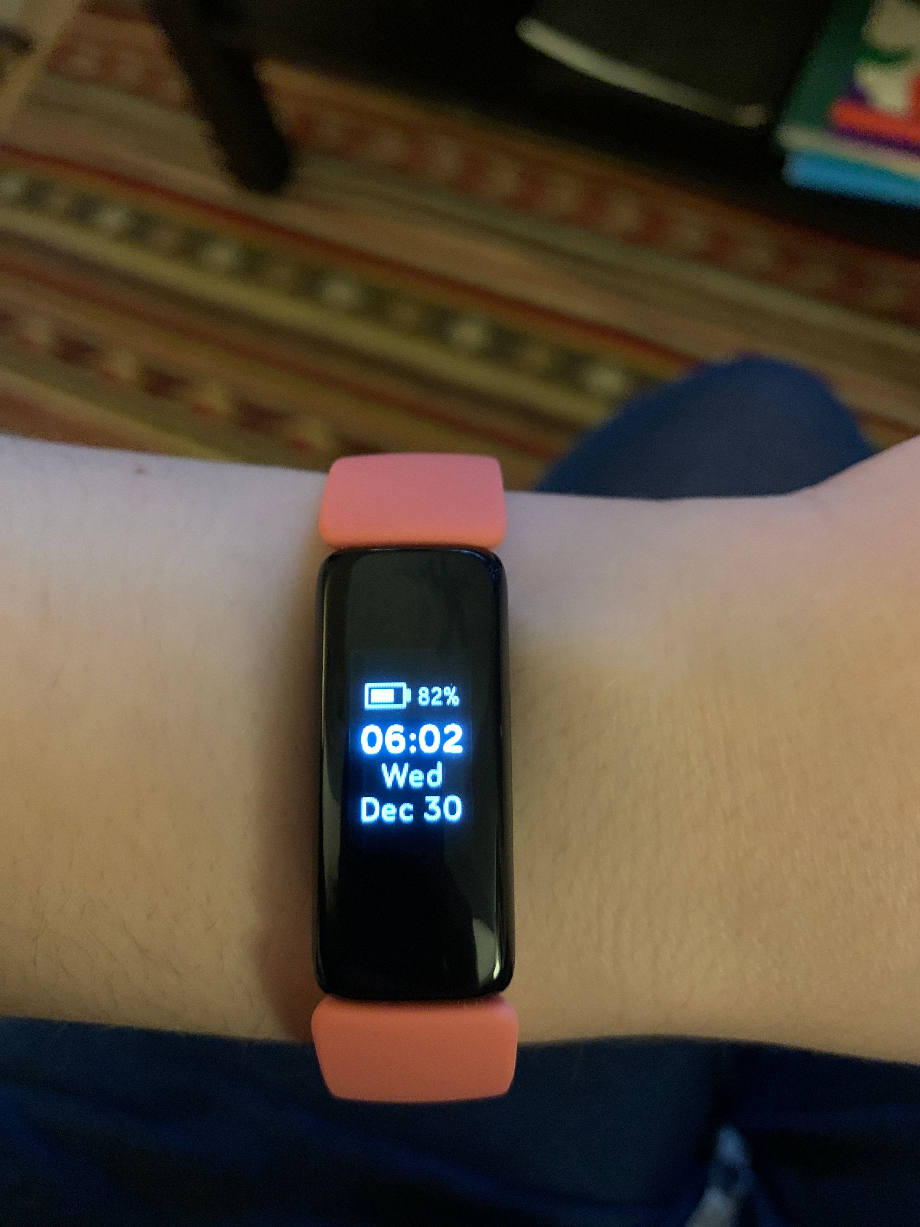 Inspire shows two clock faces Fitbit Community