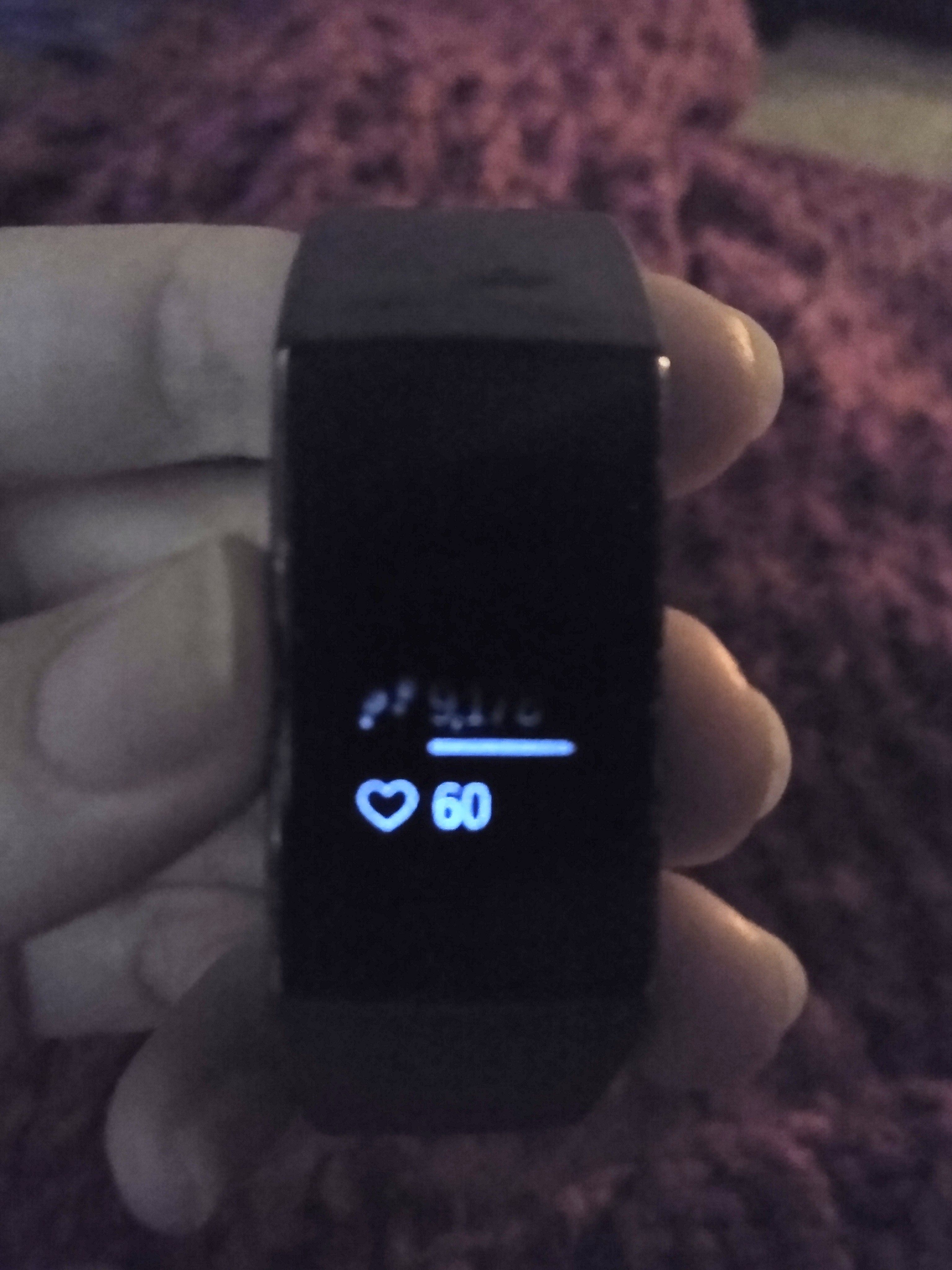 my fitbit screen went black