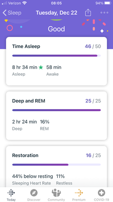 Cropped to fit.  Sleep score is 87.