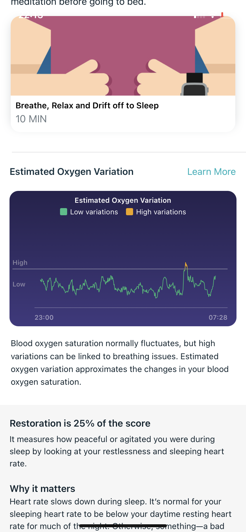 Due mistet hjerte Anemone fisk Sleep apnoea?! Is anyone's graph like this?? - Fitbit Community