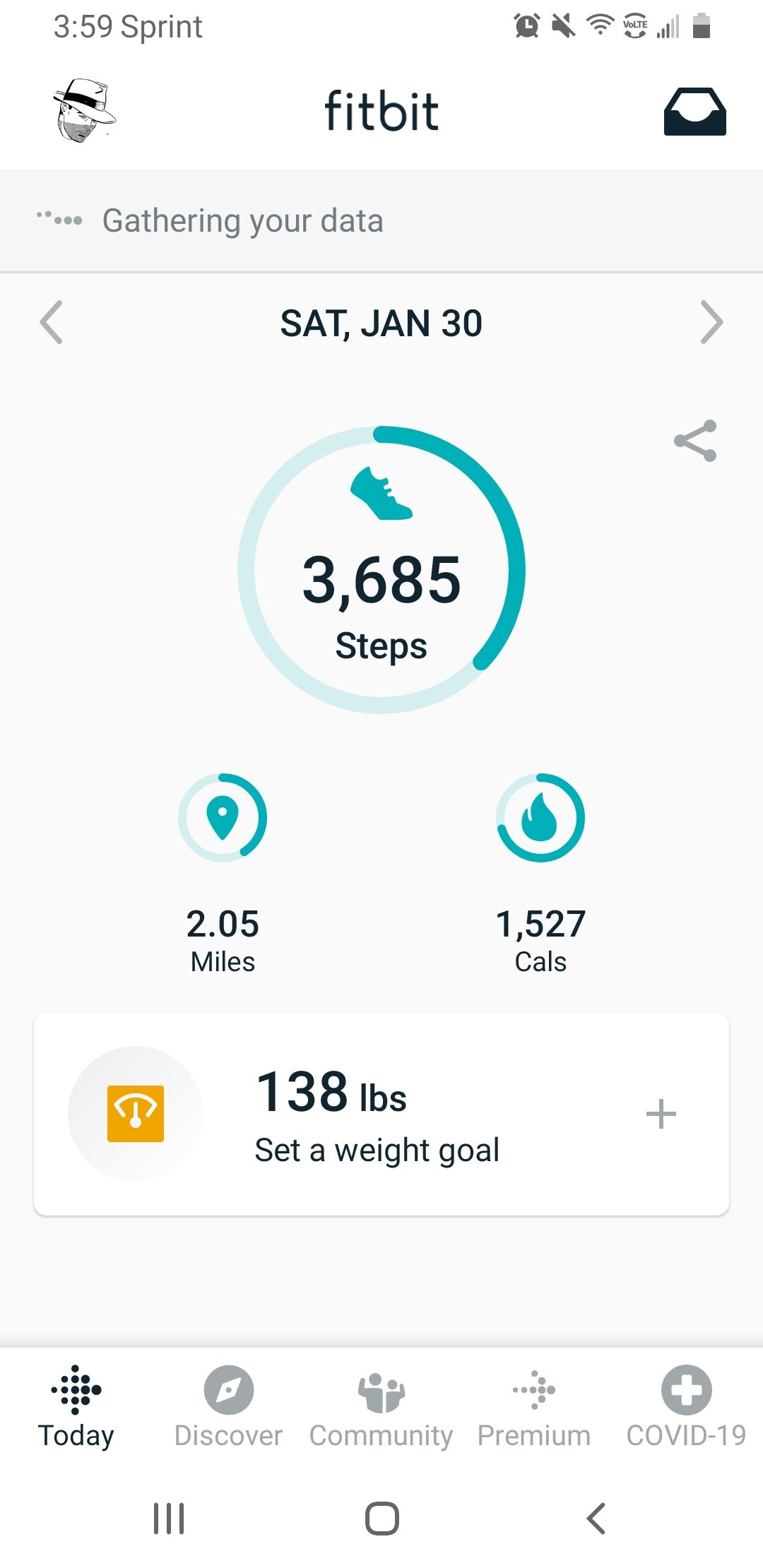 fitbit stopped counting steps