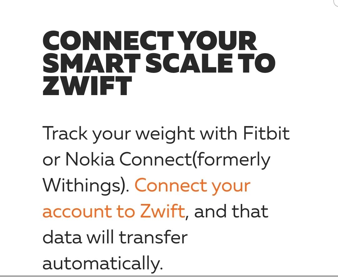 Withings Scale Users: Here's How to Use a FitBit Account to Re-link To  Zwift