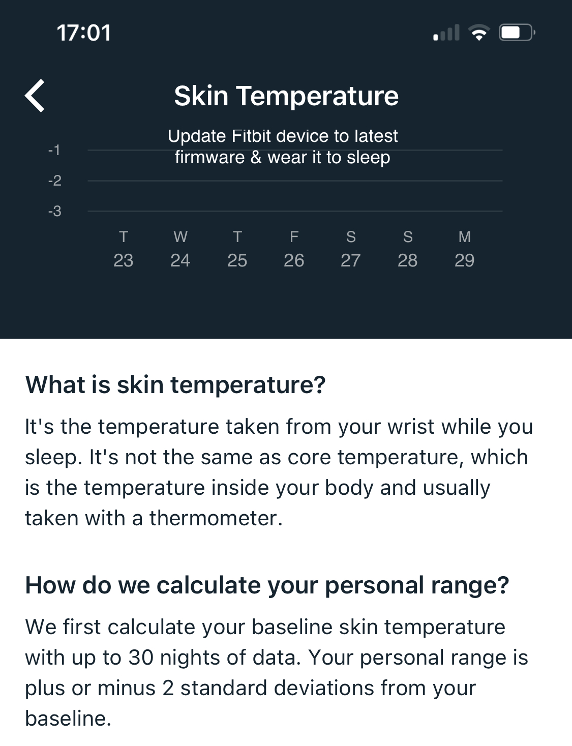 Skin temperature fitbit new arrivals