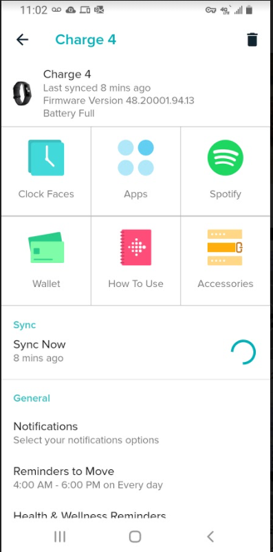 Fitbit charge 4 online application