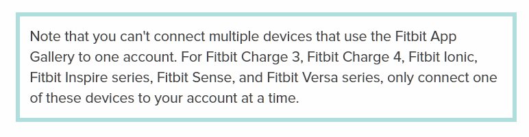 Cannot connect to online fitbit