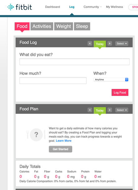 Web food plan