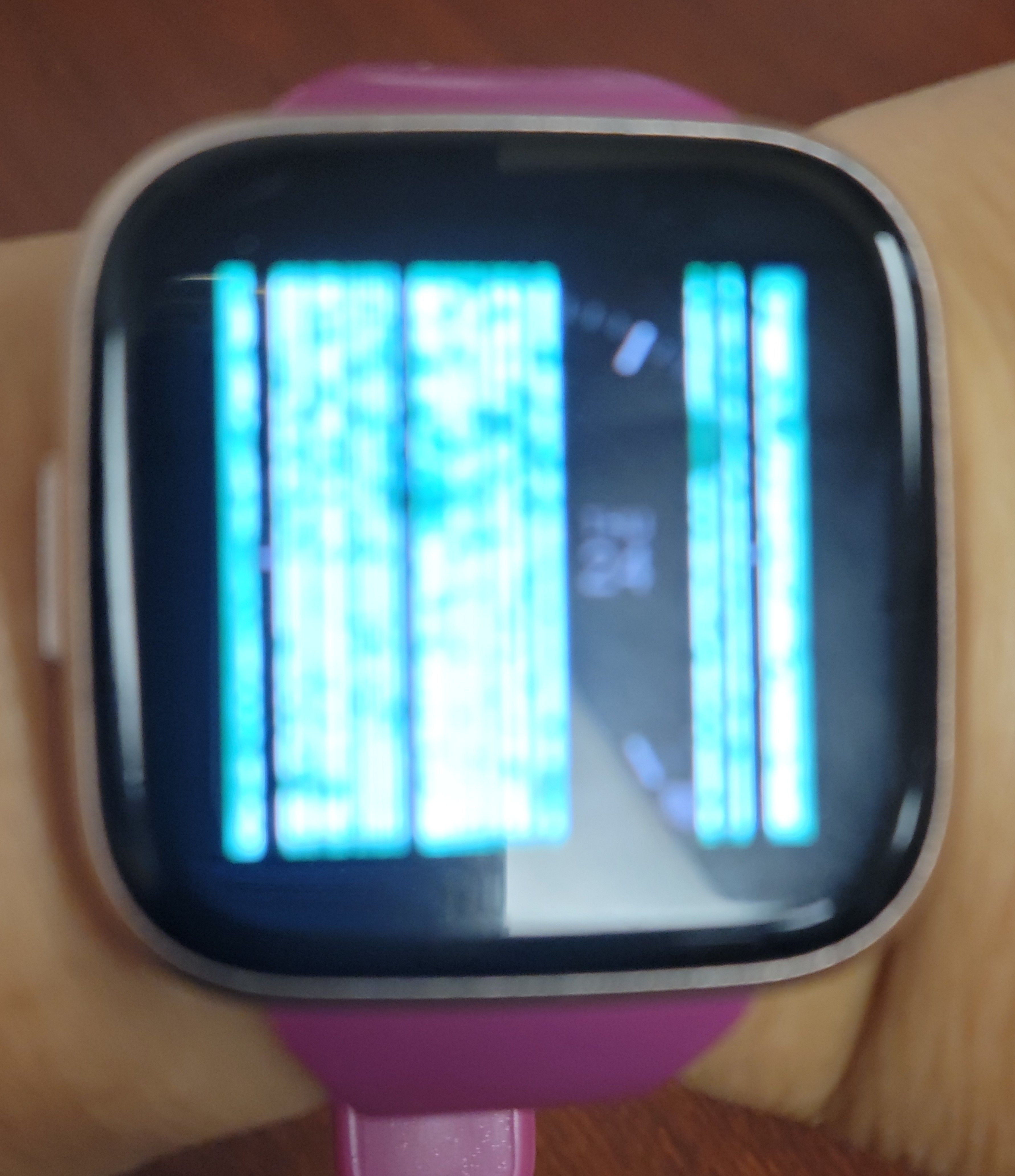 Versa 2 has bright lines on screen Fitbit Community