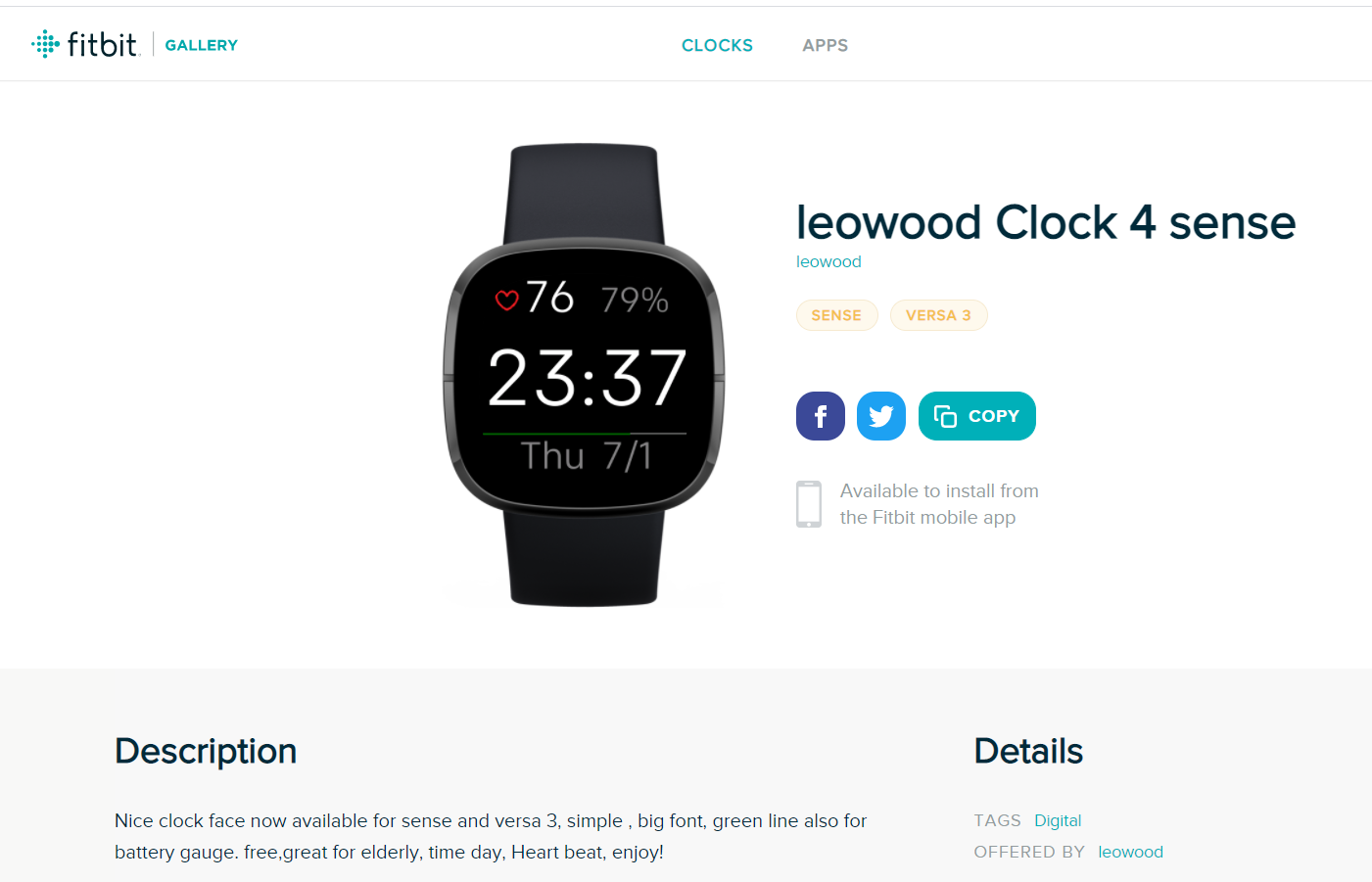 Fitbit 4 watch discount faces