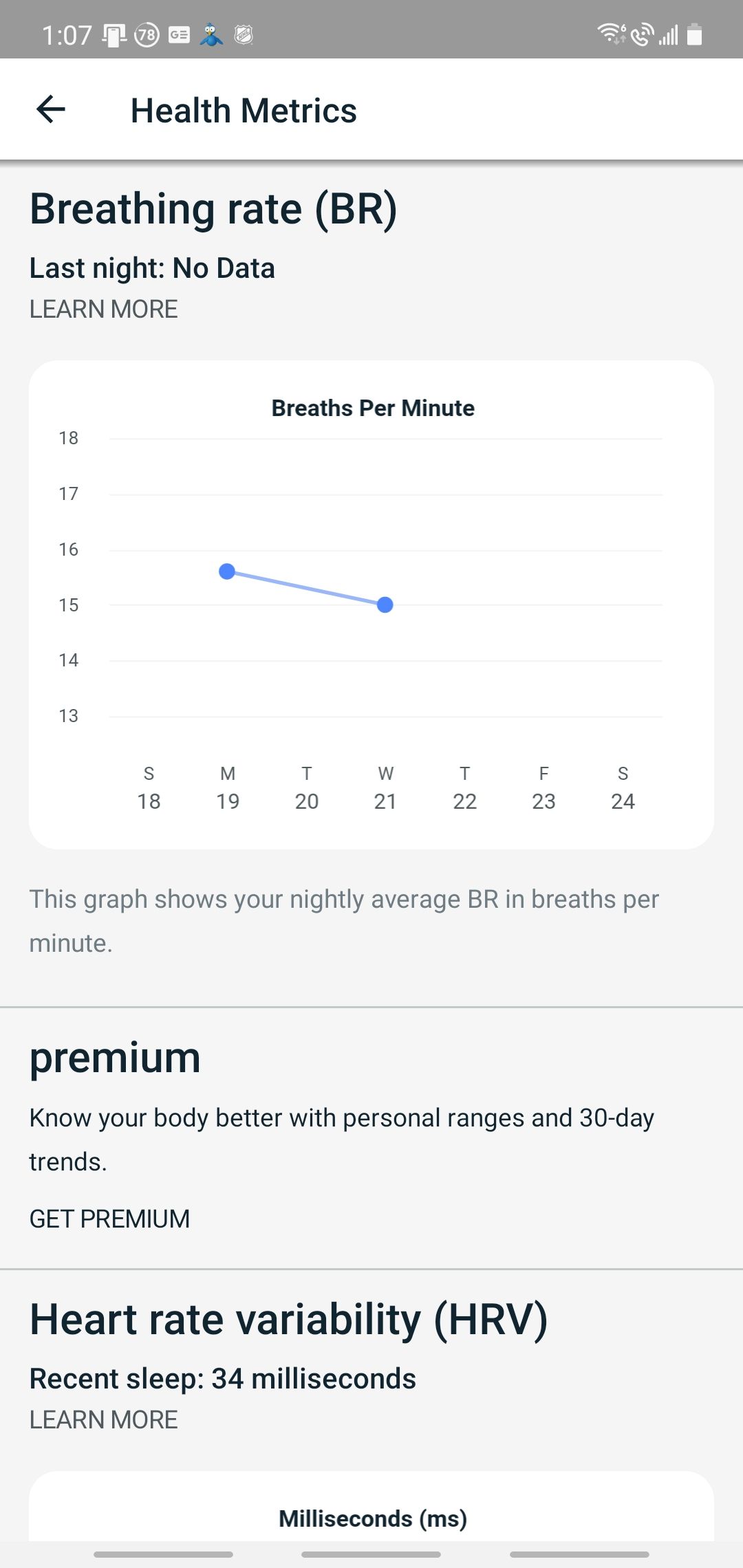 Breathing Rate not tracked Fitbit Community