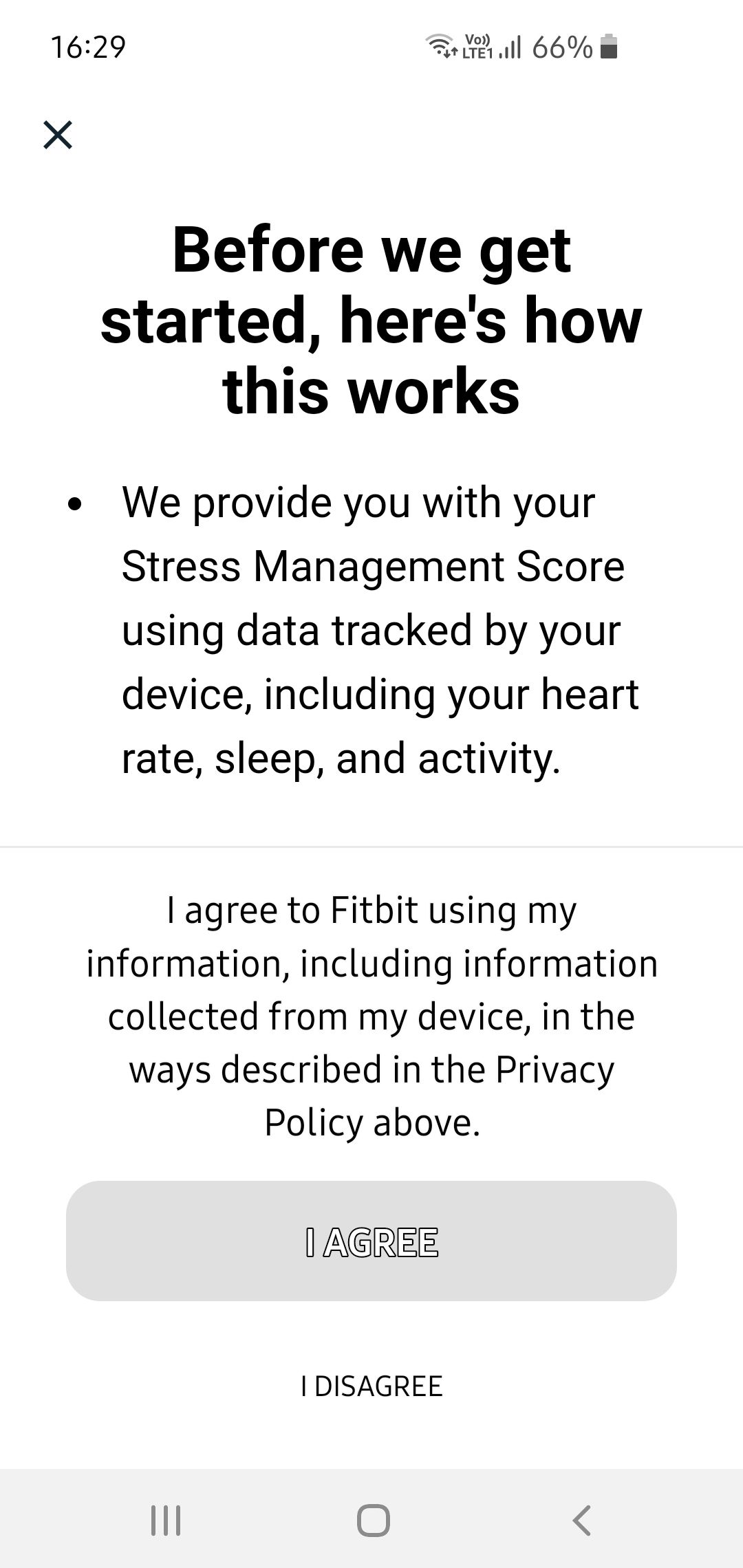 Fitbit stress management discount score