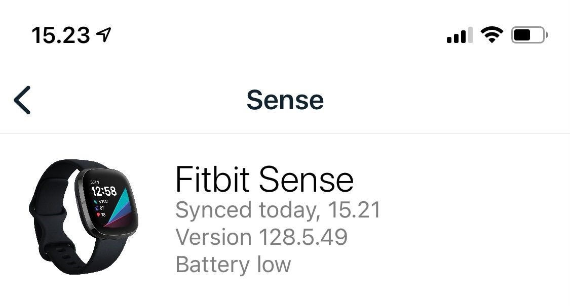 Fitbit low online battery