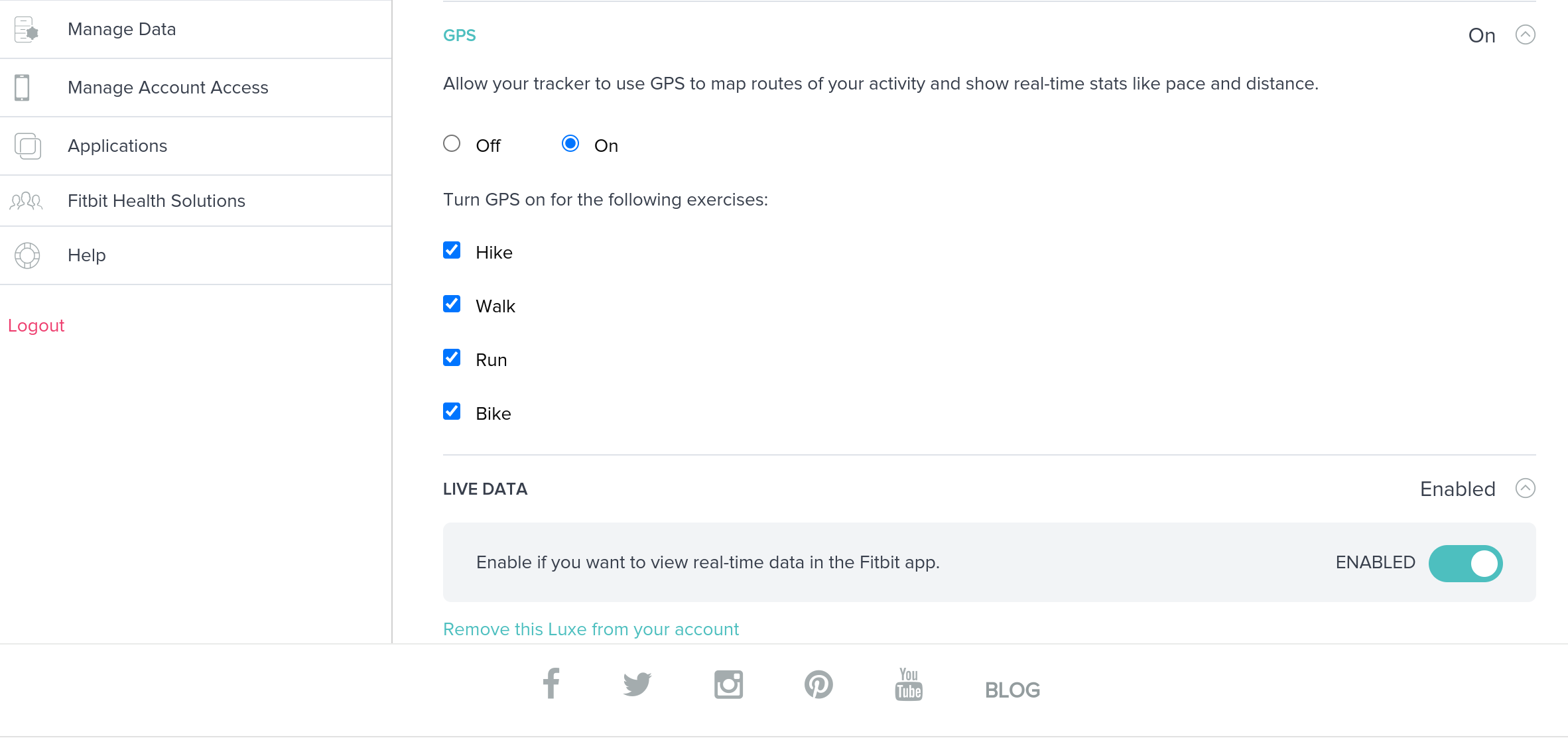 Fitbit 2024 bike tracking