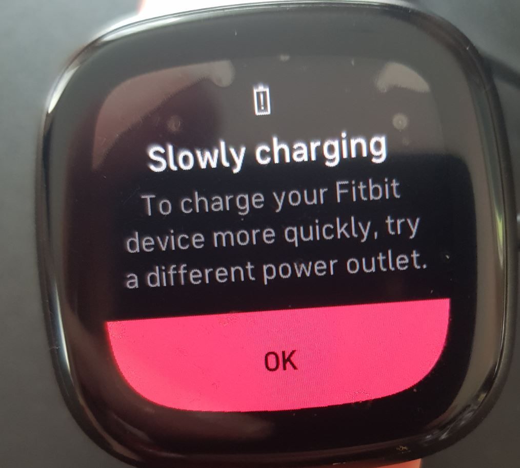 Fitbit versa charging problems hot sale