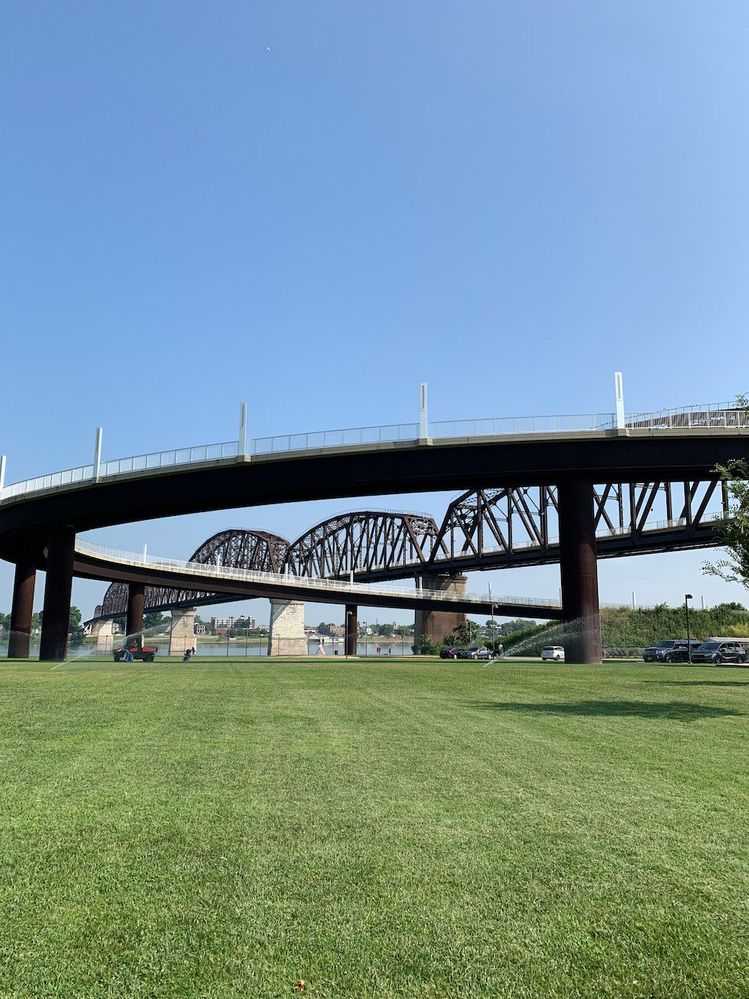 Ped Bridge to KY to Indiana