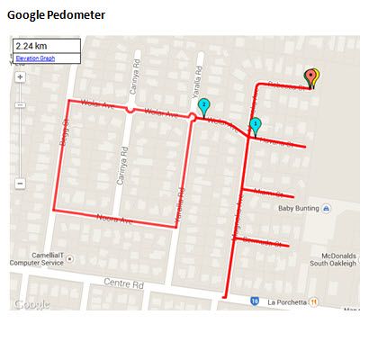Android beta first walk Google pedometer.jpg
