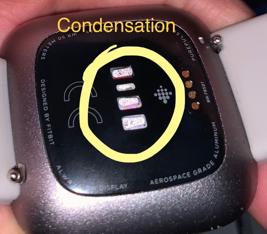 Solved Fitbit Versa water damage Fitbit Community