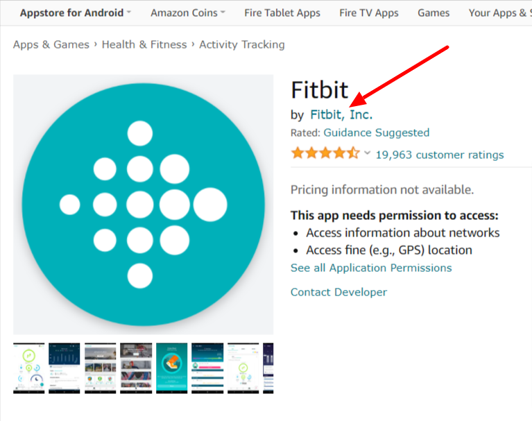 Fitbit android discount