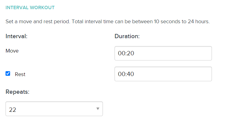 Solved How do I set intervals Fitbit Community