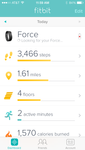 Fitbit Dashboard Screenshot Showing Weird Red X in battery icon