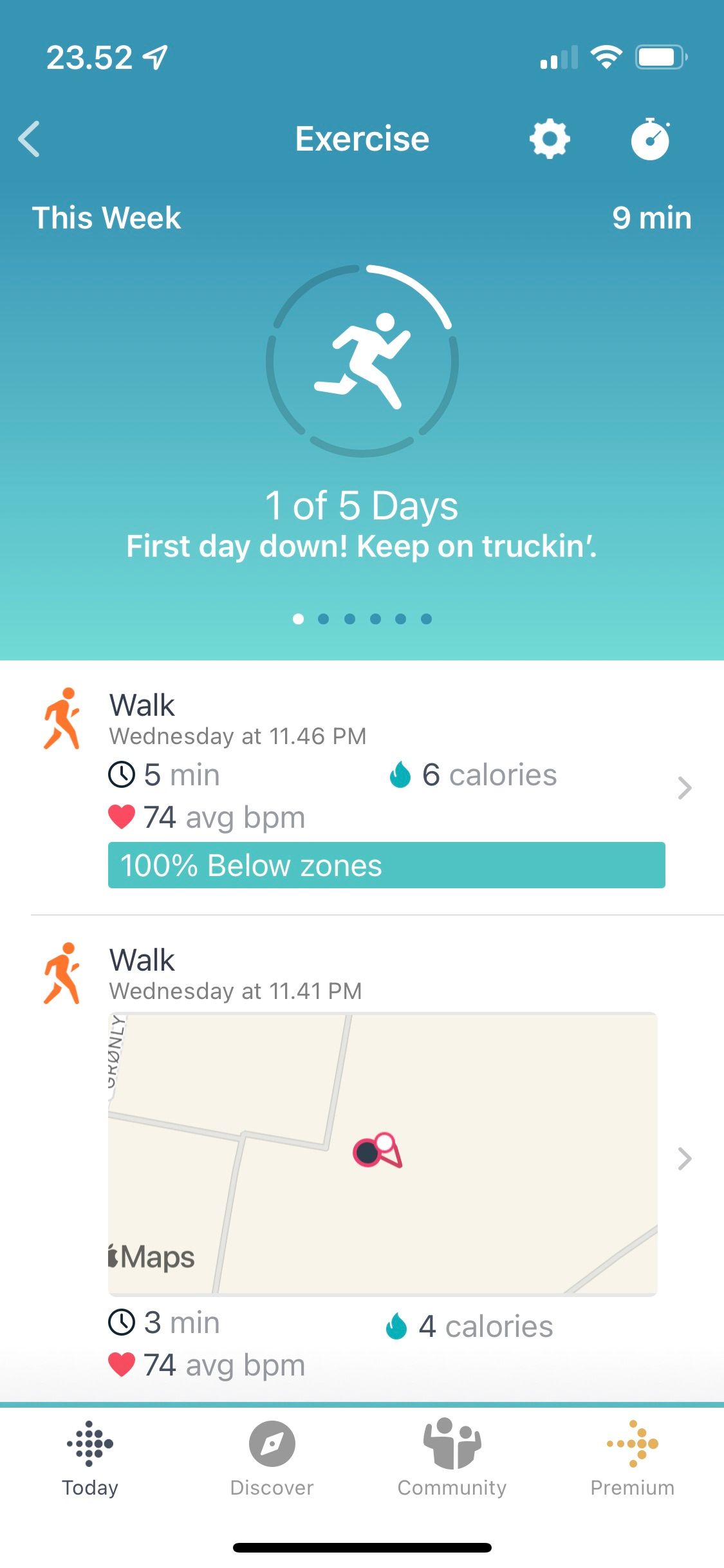 Fitbit map my walk hot sale