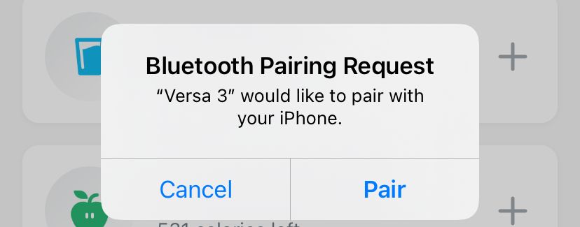 Pair fitbit versa online to iphone