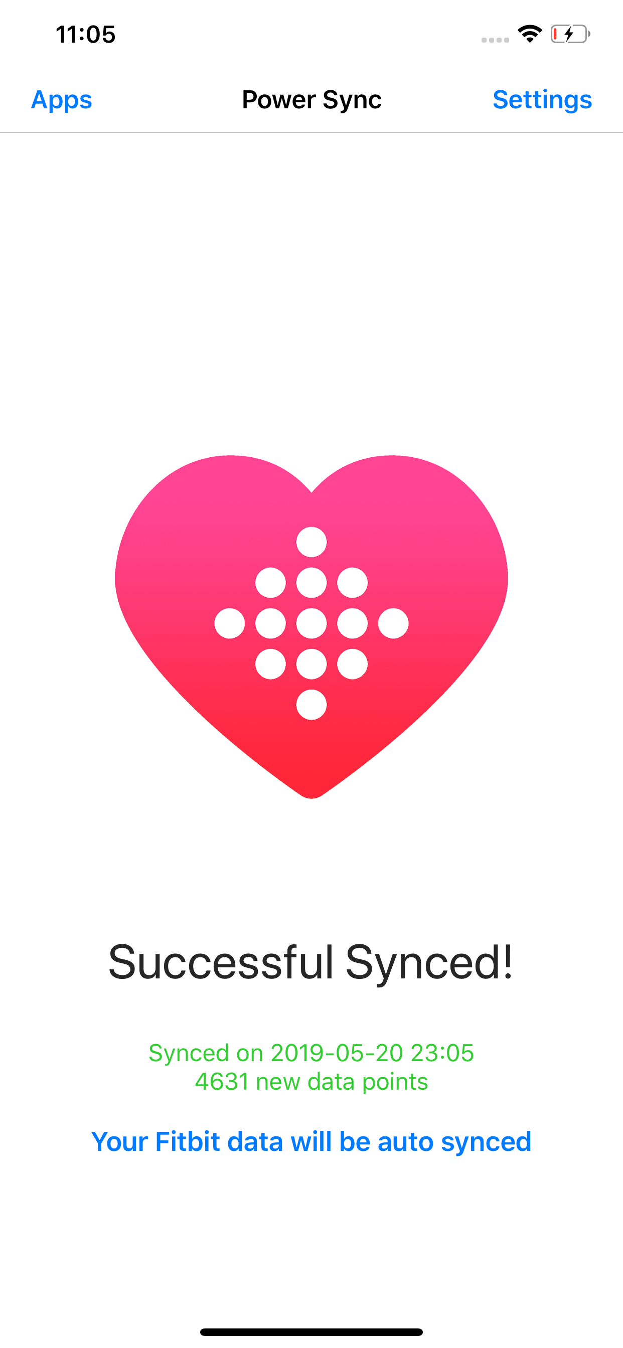 Sync iwatch to online fitbit app