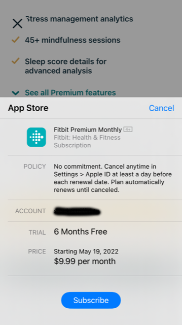 Fitbit premium online price