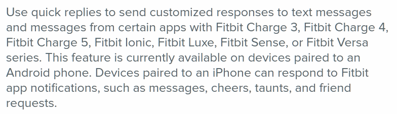 Fitbit 3 text discount messages