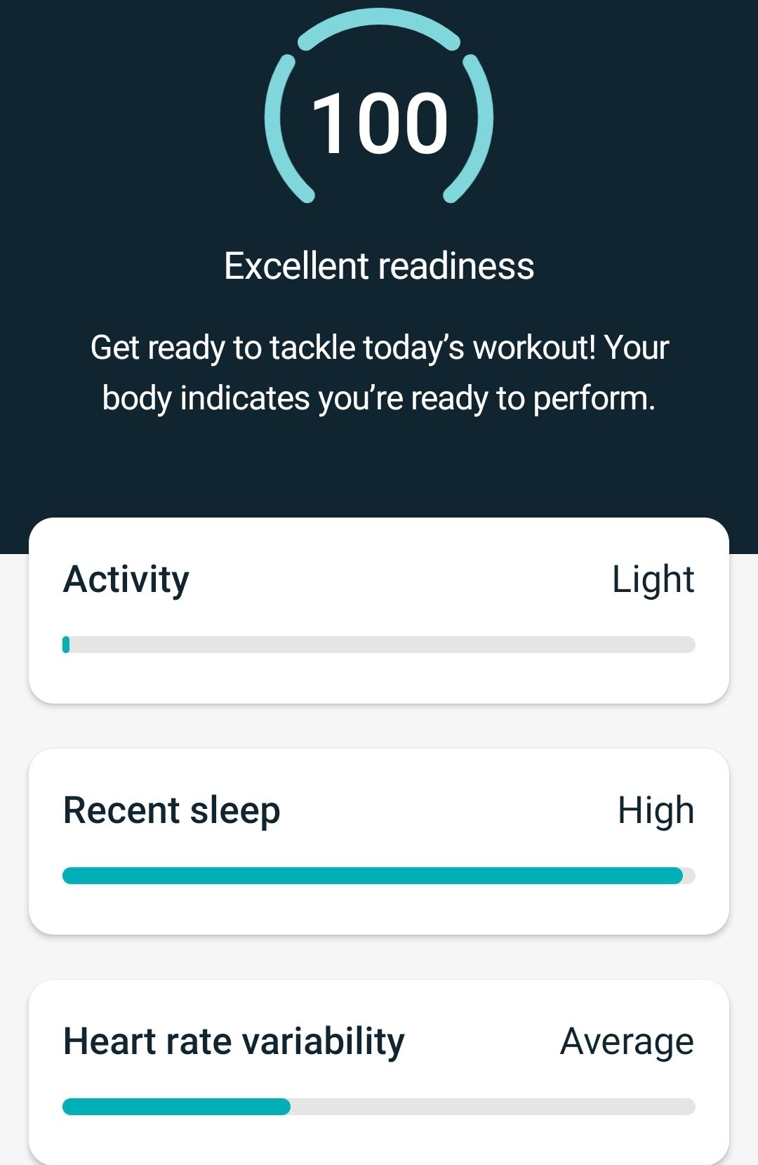 Share Your Daily Readiness Score Here! Page 6 Fitbit Community