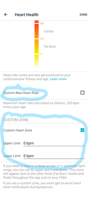 Personalized Max Heart Rate