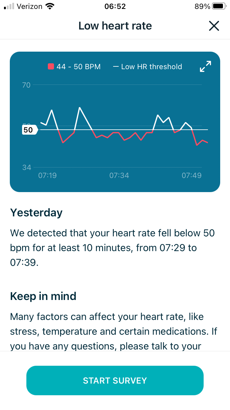 High low heart rate notifications question Fitbit Community