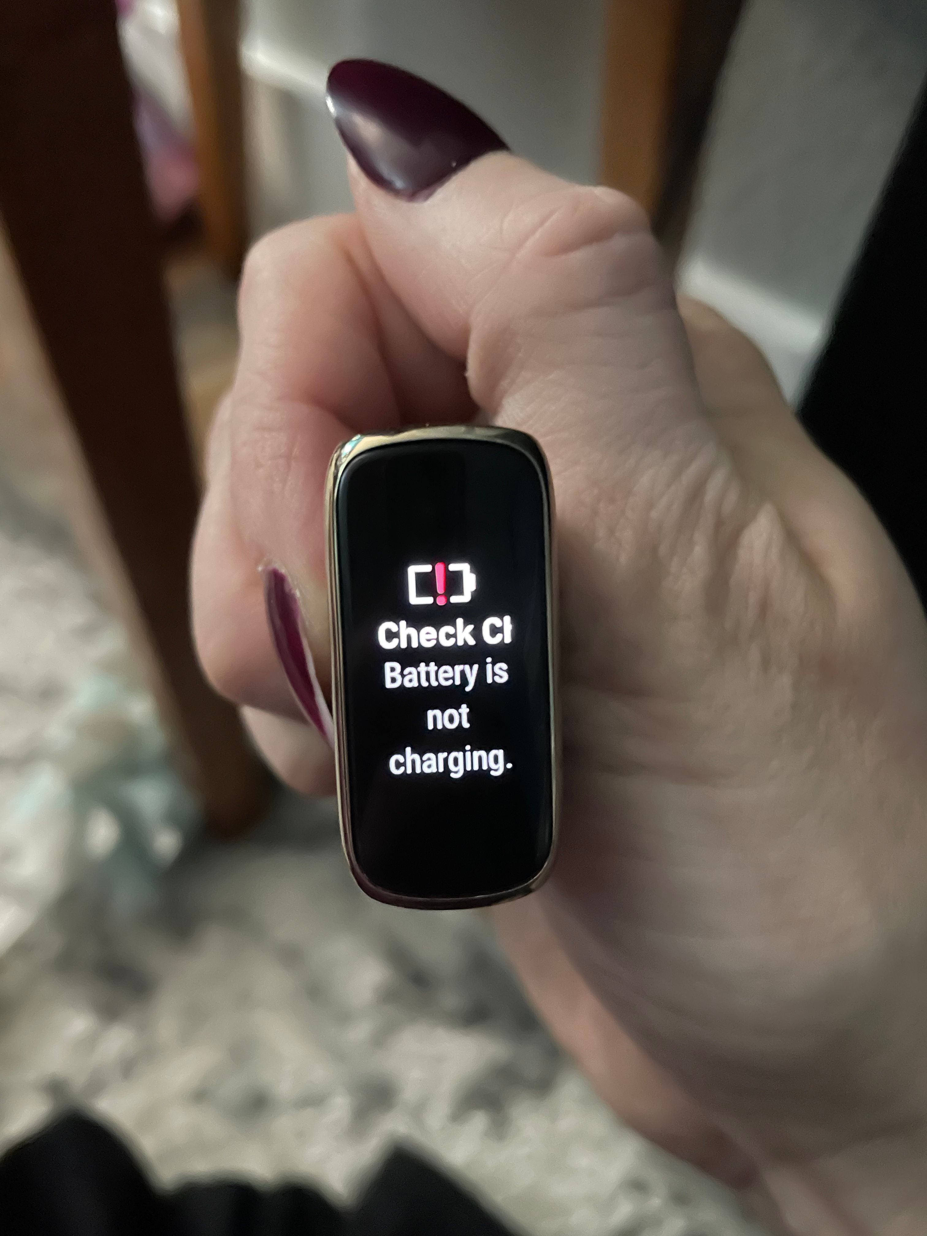 Solved Luxe won't charge Fitbit Community