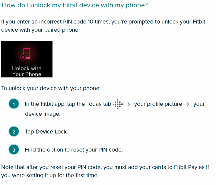 Solved password to unlock screen on phone how do I... Fitbit
