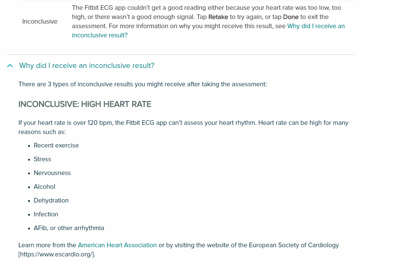 Inconclusive ecg after discount exercise